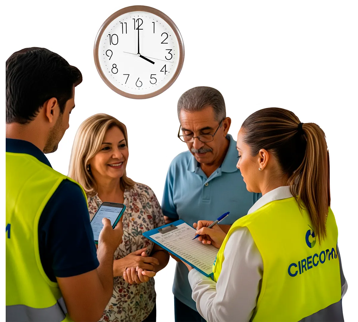 Pareja de Encuestadores Cirecom Encuestando a Pareja de Adultos Mayores • Cirecom Movilidad